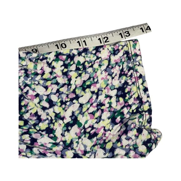 Apt. 9 Blouse Top Women Large Multi Printed Stretch V-Neck Short Sleeve Pullover - Picture 6 of 6